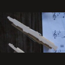 handmade solid wood score clip for oboe musician gift 
